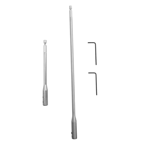 NOLITOY Bohrerverlängerung Teiliges Set aus Stahl Rostfrei für Holzspatenbohrer Sicheres Halten ohne Wackeln für Schwer Zugängliche Schrauben und Tiefe NOLITOY Bohrerverlängerung Teiliges Set aus Stahl Rostfrei für Holzspatenbohrer Sicheres Halten ohne Wackeln für Schwer Zugängliche Schrauben und Tiefe von NOLITOY