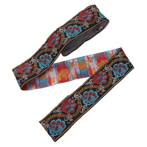 NOLITOY Breites Ethnisches Spitzenband Strapazierfähiges DIY zierband für Kleidung Taschen Gitarrengurt und Handwerksdekoration Farbecht und Einfach Zuschneidbar von NOLITOY