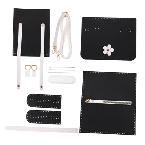 NOLITOY DIY PU Material für Handgefertigte Quadratische Schultertasche Langlebiges Nähset für Umhängetaschen Praktisches Bastelzubehör für Damen Inklusive Hochwertigem Kettenmaterial von NOLITOY