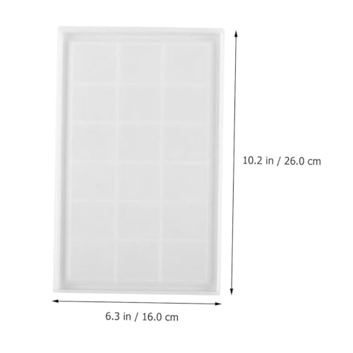 NOLITOY DIY Silikonform Langer Geometrischer Untersetzer Robustes Material Glatte Oberfläche Vielseitige Gießform für Individuelle Tassenmatten und Dekorationen von NOLITOY