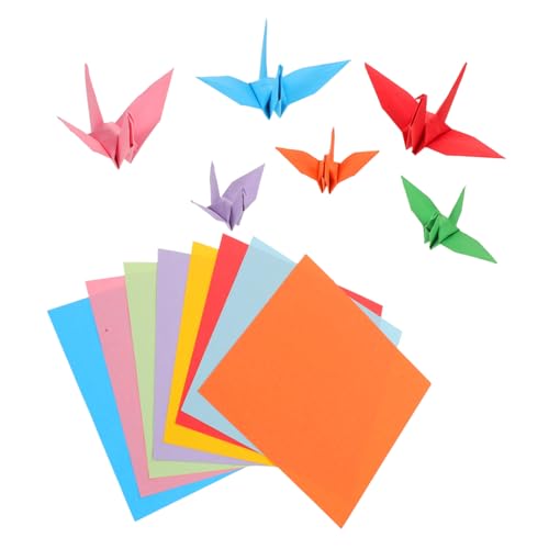 NOLITOY Doppelseitiges Origami Papier Farbige Quadratische Faltblätter Buntes Origami Papier für DIY Kunsthandwerk Vielseitig Lebendige Farben Leicht von NOLITOY