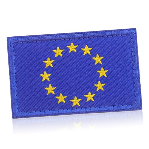 NOLITOY Eu Flaggen Patch mit Klettband Besticktes Europäische Union Abzeichen Vielseitiger Aufnäher für Kleidung Rucksäcke und Hüte Einfach Anzubringen Modisches Accessoire NOLITOY Eu Flaggen Patch mit Klettband Besticktes Europäische Union Abzeichen Vielseitiger Aufnäher für Kleidung Rucksäcke und Hüte Einfach Anzubringen Modisches Accessoire von NOLITOY