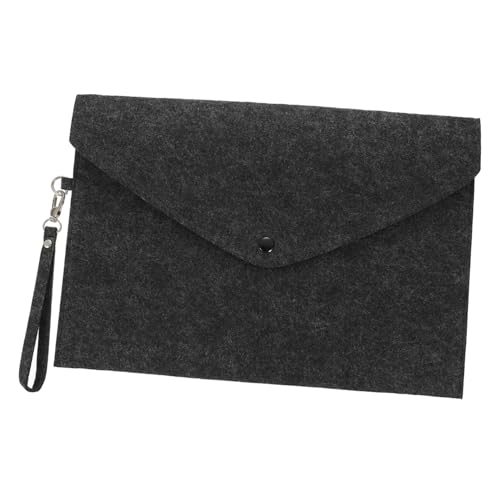 NOLITOY Faltbare Filz dokumentenmappe mit Druckknopf Aktenordner Organizer Tasche Wasserabweisend Strapazierfähig Platzsparend für Büro Schule und Business Dunkelgrau mit Trageschlaufe NOLITOY Faltbare Filz dokumentenmappe mit Druckknopf Aktenordner Organizer Tasche Wasserabweisend Strapazierfähig Platzsparend für Büro Schule und Business Dunkelgrau mit Trageschlaufe von NOLITOY