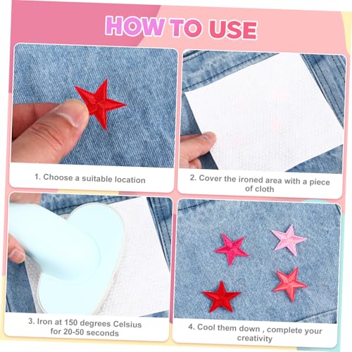 NOLITOY Farben Stern Bügelbild Aufnäher aus Polyester Bestickte Applikation zum Aufbügeln oder Nähen für Kleidung Rucksäcke DIY Bastelprojekte Robuste Sterne Patches für Textilien NOLITOY Farben Stern Bügelbild Aufnäher aus Polyester Bestickte Applikation zum Aufbügeln oder Nähen für Kleidung Rucksäcke DIY Bastelprojekte Robuste Sterne Patches für Textilien von NOLITOY