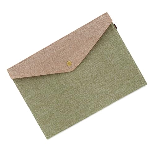 NOLITOY Felt Dokumententasche Groß Armeegrün Erweiterbarer Dokumenten Organizer Schnappverschluss Mappe für Akten Papier und Bürozubehör Robust Vielseitig für Schule Büro von NOLITOY