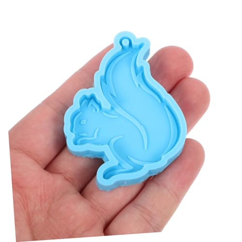 NOLITOY Flexible Wiederverwendbare Silikonform für DIY Eichhörnchen Schlüsselanhänger Nonstick Material für Einfache Entnahme Details für Epoxidharz Gießen und Handwerksprojekte von NOLITOY