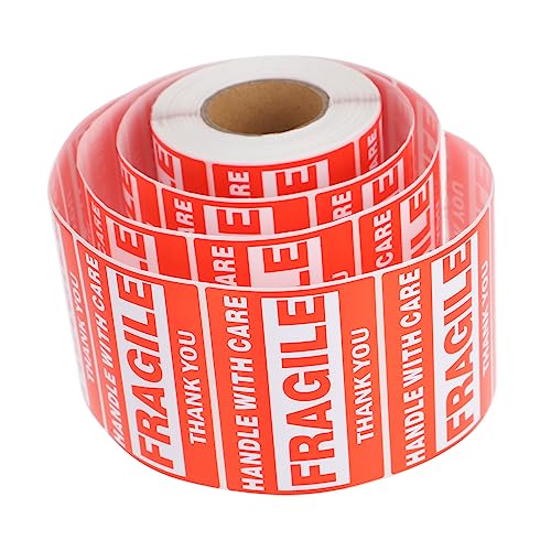 NOLITOY Fragile Warning Sticker Selbstklebend Versandaufkleber Rot Weiß Stark Haftende Verpackungswarnung für Kartons und Praktische Versandetiketten für Zerbrechliche Güter NOLITOY Fragile Warning Sticker Selbstklebend Versandaufkleber Rot Weiß Stark Haftende Verpackungswarnung für Kartons und Praktische Versandetiketten für Zerbrechliche Güter von NOLITOY