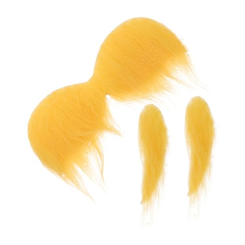 NOLITOY Gelber Schnurrbart Und Augenbrauen, Cosplay-kostümzubehör, Gefälschter Schnurrbart, Bart, Neuheit, Schnurrbärte Für Lustige Partygeschenke, Männer Und Frauen NOLITOY Gelber Schnurrbart Und Augenbrauen, Cosplay-kostümzubehör, Gefälschter Schnurrbart, Bart, Neuheit, Schnurrbärte Für Lustige Partygeschenke, Männer Und Frauen von NOLITOY