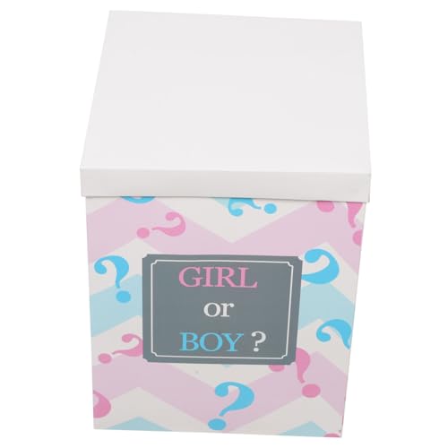NOLITOY Geschlecht aufschlussreicher Kasten für es ist Jungen- oder Mädchengeschlecht offenbaren Geschlecht enthüllen -Boxen luftballons Babydekorationen Babyparty - Papier NOLITOY Geschlecht aufschlussreicher Kasten für es ist Jungen- oder Mädchengeschlecht offenbaren Geschlecht enthüllen -Boxen luftballons Babydekorationen Babyparty - Papier von NOLITOY
