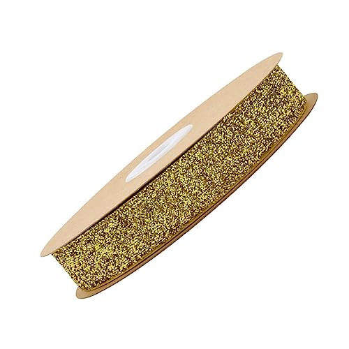 NOLITOY Goldene Flock samtband Dekoratives Geschenkband für Geschenkverpackung Kleidung DIY Zubehör Langlebiges Elegantes Band für Hochzeit Party und Bastelarbeiten NOLITOY Goldene Flock samtband Dekoratives Geschenkband für Geschenkverpackung Kleidung DIY Zubehör Langlebiges Elegantes Band für Hochzeit Party und Bastelarbeiten von NOLITOY