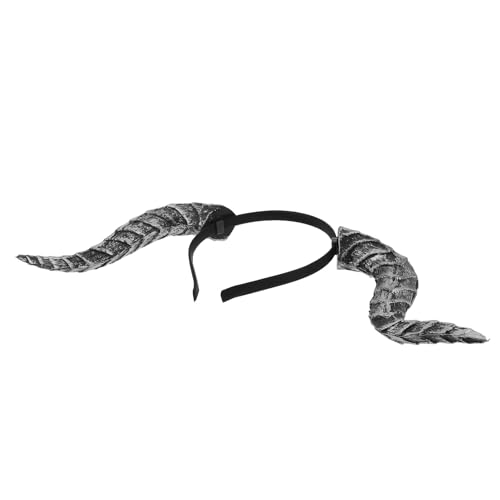 NOLITOY Gothic Teufelshörner Haarreif mit Abnehmbaren Ziegenhörnern Komfortables Halloween Cosplay Accessoire für Kostümpartys Steampunk und Mittelalterliches Outfit von NOLITOY