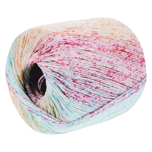 NOLITOY Gradient Baumwollgarn Buntes Häkelgarn für Handstricken für Schals Mützen Decken DIY Projekte Super Weich und Langlebig für Kreative Bastelarbeiten von NOLITOY