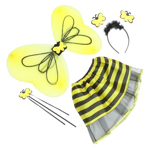 NOLITOY Haarband Mit Flügeln Und Zauberstab Für Mädchen Kostüm Set Für Bühnenauftritte Und Rollenspiele Inklusive Cosplay Kleid Und Zubehör NOLITOY Haarband Mit Flügeln Und Zauberstab Für Mädchen Kostüm Set Für Bühnenauftritte Und Rollenspiele Inklusive Cosplay Kleid Und Zubehör von NOLITOY