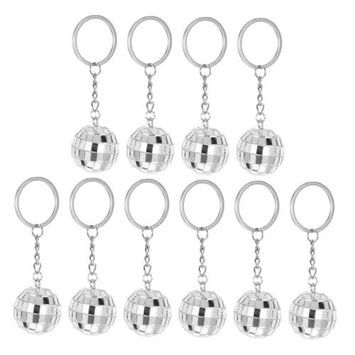 NOLITOY Hängender Disco Kugel Schlüsselanhänger Ornament Dekorative Discokugel Für Weihnachtsbaum Party Und Retro Jahre Stil NOLITOY Hängender Disco Kugel Schlüsselanhänger Ornament Dekorative Discokugel Für Weihnachtsbaum Party Und Retro Jahre Stil von NOLITOY