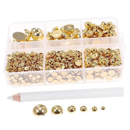 NOLITOY Halbperlen für DIY Dekorationen Flachboden Perlen für Nagelkunst Schmuck und Bastelprojekte Geruchlos und Sicher der Anwendung NOLITOY Halbperlen für DIY Dekorationen Flachboden Perlen für Nagelkunst Schmuck und Bastelprojekte Geruchlos und Sicher der Anwendung von NOLITOY