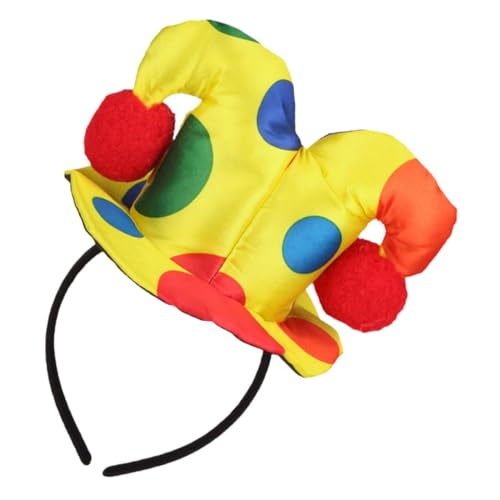NOLITOY Halloween Clown Haarreif Kopfband Party Cosplay Accessoire Auffälliger Karneval Stirnband für Damen und Herren Bequemes Halloween Kopfschmuck Langlebig und Vielseitig für von NOLITOY