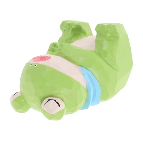 NOLITOY Handgefertigte Holzfigur Frosch Rustikale Tischdekoration Einzigartiges Frosch Ornament Aus Holz Niedliche Froschskulptur Für Zuhause Variante NOLITOY Handgefertigte Holzfigur Frosch Rustikale Tischdekoration Einzigartiges Frosch Ornament Aus Holz Niedliche Froschskulptur Für Zuhause Variante von NOLITOY