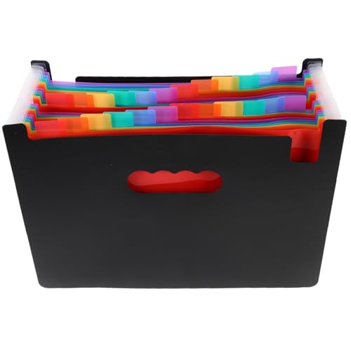 NOLITOY Handlicher Aktenordner mit Fächern Mehrschichtiger Robuster Büro Organizer für Dokumentenaufbewahrung Tragbare Regenbogen Akkordeon Mappe für Büro Reise Studium und Zuhause NOLITOY Handlicher Aktenordner mit Fächern Mehrschichtiger Robuster Büro Organizer für Dokumentenaufbewahrung Tragbare Regenbogen Akkordeon Mappe für Büro Reise Studium und Zuhause von NOLITOY