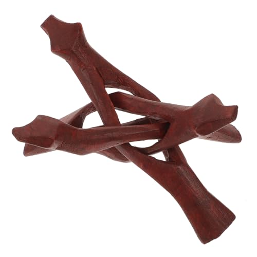 NOLITOY Holz Dreibein Display Ständer mit Abalone Muschel Dekor Stabiles Stativ für Kristallkugel und Wohnaccessoires Natürliches Material Langlebig Design als von NOLITOY