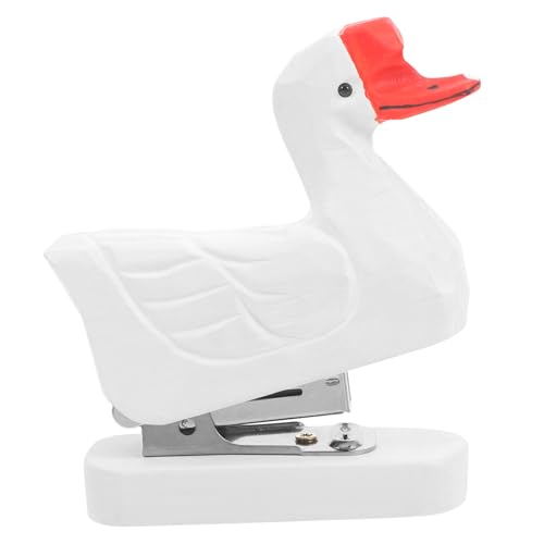 NOLITOY Holz tacker Tierform Handgefertigt Cartoon stapler Robust Langlebig Mini Bürobedarf Schüler Schreibwaren Dekoration Geschenk von NOLITOY