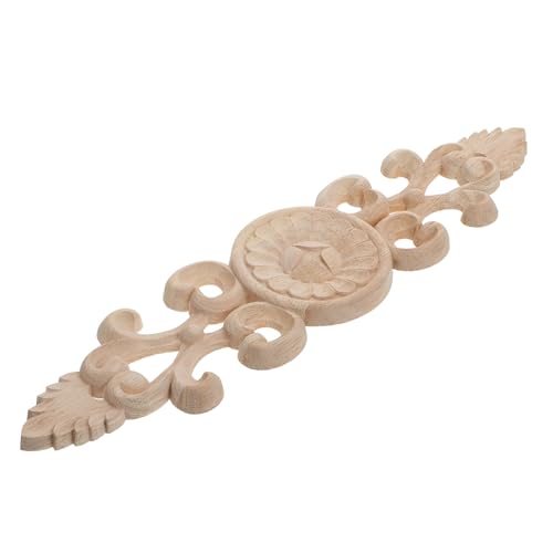 NOLITOY Holzornament Möbeldekoration Vintage Retro Holzverzierung Schnitzerei Kreative Auflage für Schrank Tür DIY Wohnzimmertisch Deko von NOLITOY