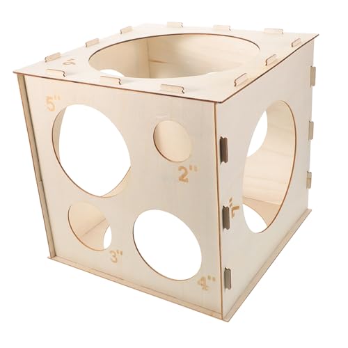 NOLITOY Klappbare Ballon Messbox aus Holz mit Präzisen Öffnungen Leichtes Faltbares Ballon Messgerät für Genaue Volumenmessung für Ballondekorationen und Ballonbögen bei Partys und Events NOLITOY Klappbare Ballon Messbox aus Holz mit Präzisen Öffnungen Leichtes Faltbares Ballon Messgerät für Genaue Volumenmessung für Ballondekorationen und Ballonbögen bei Partys und Events von NOLITOY