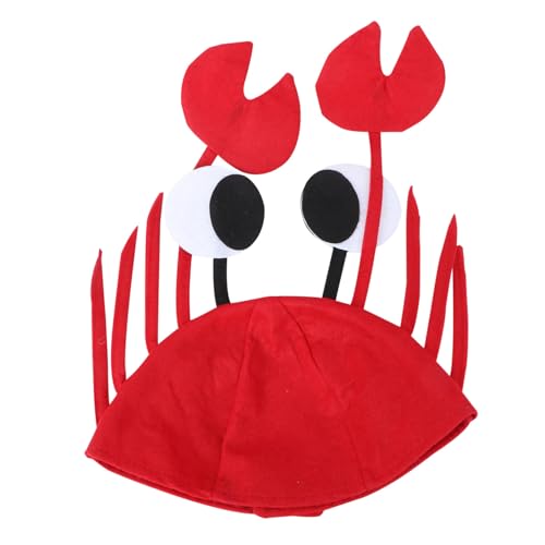 NOLITOY Krabbenhut Aus Unifarbenem Lustiger Halloween Hut Für Partys Ostern Und Weihnachtsdekoration Roter Krabben Kopfschmuck Für Erwachsene NOLITOY Krabbenhut Aus Unifarbenem Lustiger Halloween Hut Für Partys Ostern Und Weihnachtsdekoration Roter Krabben Kopfschmuck Für Erwachsene von NOLITOY