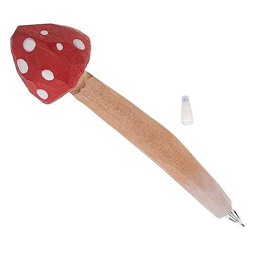 NOLITOY Kreativer Holz Kugelschreiber Pilzform Ergonomischer Ballpoint Pen für Schüler und Büro Glattes Schreiben Lustiges Design für Schule und Alltag NOLITOY Kreativer Holz Kugelschreiber Pilzform Ergonomischer Ballpoint Pen für Schüler und Büro Glattes Schreiben Lustiges Design für Schule und Alltag von NOLITOY