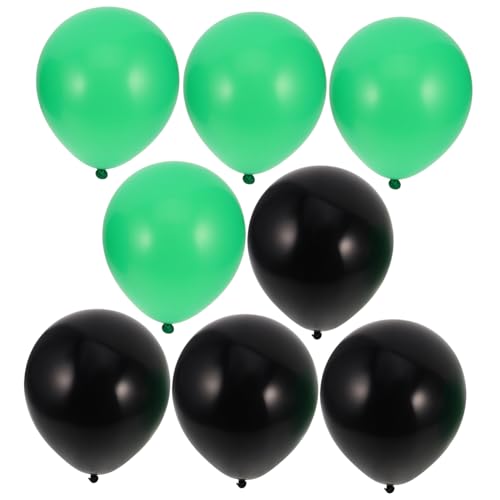 NOLITOY Latex Ballons Schwarz Und Grün Dekoration Für Geburtstagsfeiern Hochzeiten Jubiläen Und Feierlichkeiten Fußball Ballondekorationen von NOLITOY