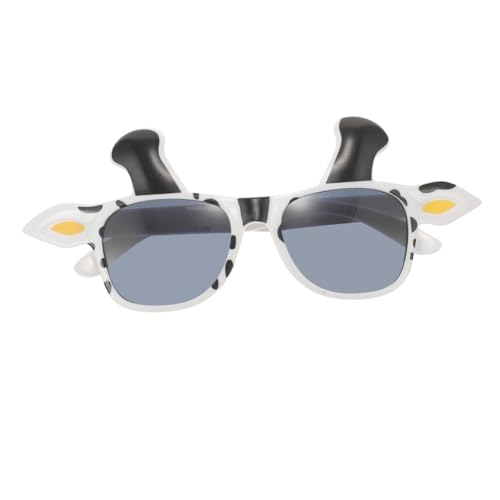 NOLITOY Lustige Kuh Sonnenbrille PC Leichte Bequeme Partybrille für Cosplay Mottopartys Halloween Stilvolle Accessoires für Unvergessliche Langlebig NOLITOY Lustige Kuh Sonnenbrille PC Leichte Bequeme Partybrille für Cosplay Mottopartys Halloween Stilvolle Accessoires für Unvergessliche Langlebig von NOLITOY