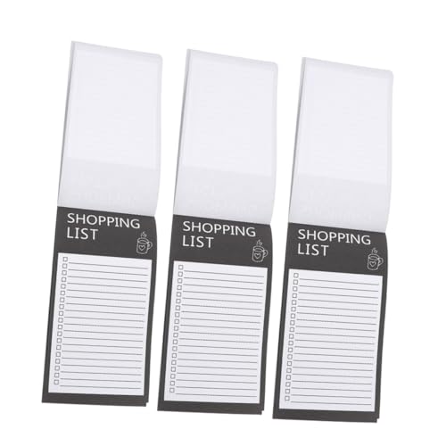 NOLITOY Magnetisches Notizbuch für Kühlschrank Teiliges Einkaufszettel Block mit Magnetrückseite Dekoratives Notizpad für Einkaufslisten und Notizen im Büro und Zuhause von NOLITOY