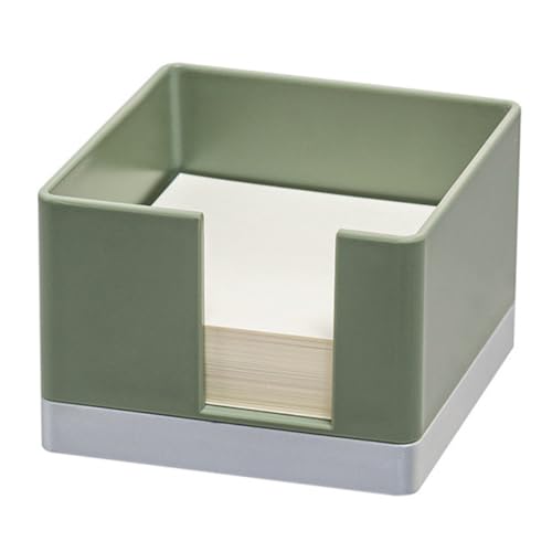 NOLITOY Memo Pad Box Notizzettelhalter Bürobedarf Schreibtisch Organizer Leicht Tragbar für Schule Büro Zuhause zur Praktischen Aufbewahrung von Notizzetteln und Erinnerungen von NOLITOY