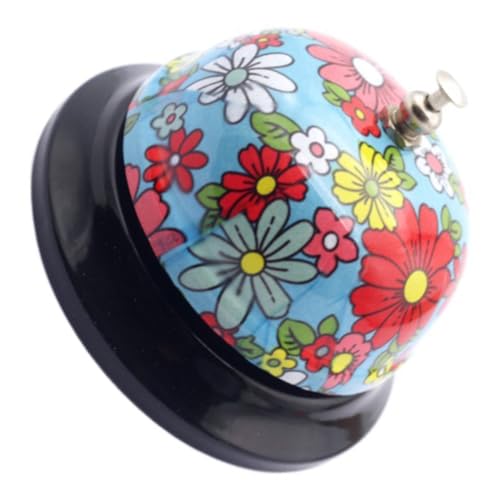 NOLITOY Metall Service Glocke mit Ergonomischem Griff Klare Klingel Langlebig Retro Desktop Restaurant Handglocke für Bar Hotel Küche Empfang Vielseitig Einsetzbar von NOLITOY
