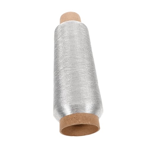 NOLITOY Metallic Stickgarn Yards Spule Gold Polyesterfaden für Maschinensticken Stricken für Projekte und Handarbeiten Glänzender Faden von NOLITOY