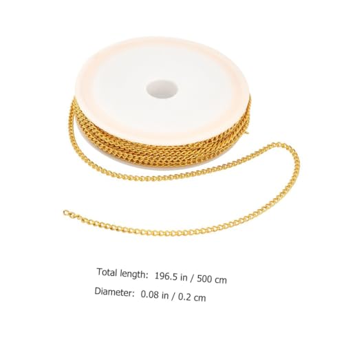 NOLITOY Metallkette Schmuckzubehör mit Karabinerverschlüssen und Offenen Ringen Langlebig Leicht zum Basteln von Halsketten Armbändern und DIY Schmuckherstellung NOLITOY Metallkette Schmuckzubehör mit Karabinerverschlüssen und Offenen Ringen Langlebig Leicht zum Basteln von Halsketten Armbändern und DIY Schmuckherstellung von NOLITOY