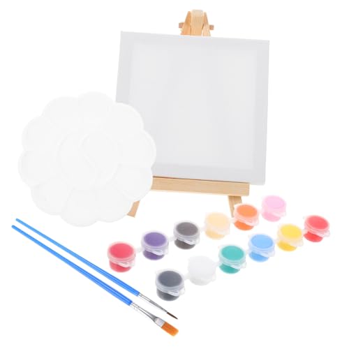 NOLITOY Mini Holzstaffelei Set mit Teilen Desktop Display Rack für Acryl Ölgemälde DIY Leinwandhalter Praktischer Malständer für Kunsthandwerk und Kreative Malprojekte von NOLITOY