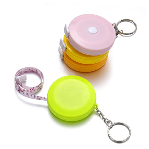 NOLITOY Mini Maßband Einziehbares Maßband Nähbandmaß Mini Maßband Maßband Werkzeug Tragbares Maßband Maßband Hohe Präzision Pink von NOLITOY