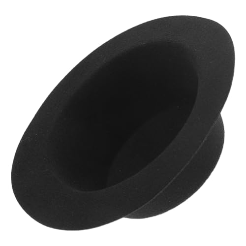 NOLITOY Mini Puppenhut aus Leichtem Baumwollstoff Dekorativer Kleiner Zylinderhut für Puppenbekleidung Vielseitiges DIY Accessoire Langlebig und Formbeständig Schwarz von NOLITOY