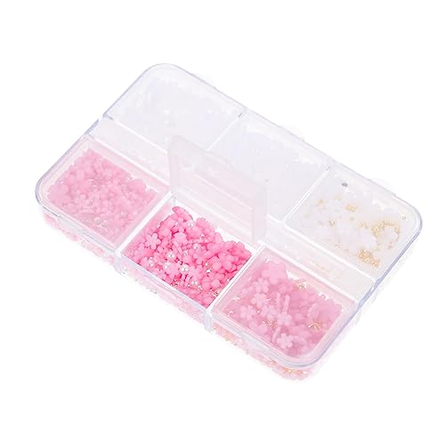 NOLITOY Nagelblumen Dekorationsset Box mit Resin Fünfblättrigen Mix Nagelkunst Zubehör für DIY Maniküre und Fußnägel Nail Art Accessory NOLITOY Nagelblumen Dekorationsset Box mit Resin Fünfblättrigen Mix Nagelkunst Zubehör für DIY Maniküre und Fußnägel Nail Art Accessory von NOLITOY
