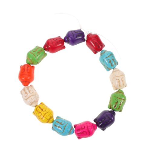 NOLITOY Natürliche Türkis Buddha Perlen mit Loch Vintage Buddha Kopf Spacer Perlen für DIY Schmuckherstellung und Armbandgestaltung NOLITOY Natürliche Türkis Buddha Perlen mit Loch Vintage Buddha Kopf Spacer Perlen für DIY Schmuckherstellung und Armbandgestaltung von NOLITOY