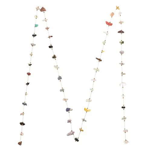 NOLITOY Natürliche Unregelmäßige Kristallperlen Kette für DIY Schmuck für Ohrringe Armbänder und Bastelprojekte Langlebig und Elegant von NOLITOY