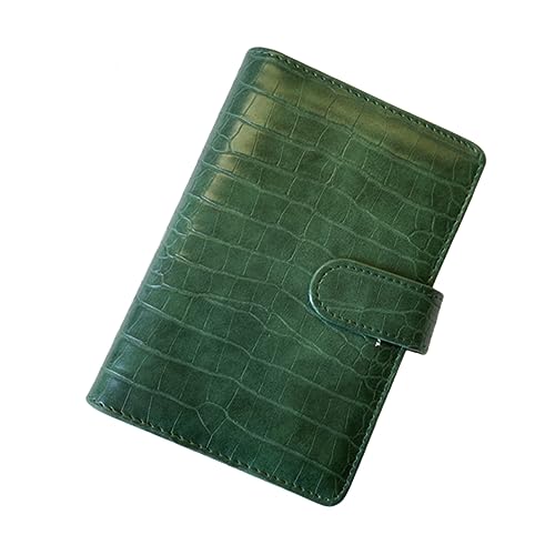 NOLITOY Notizbuch Schutzcover mit Krokodilprägung PU Leder Lose Binder Robust Leicht Rutschfest Grüne Textur für Tragbare Notizbücher und Persönliche Planer NOLITOY Notizbuch Schutzcover mit Krokodilprägung PU Leder Lose Binder Robust Leicht Rutschfest Grüne Textur für Tragbare Notizbücher und Persönliche Planer von NOLITOY
