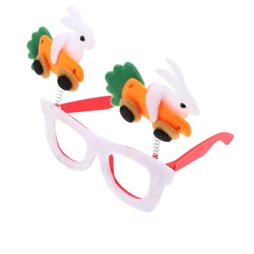 NOLITOY Osterbrille Mit Hasenohren Urlaubsbrille Originelle Brille Hasenbrille Partybrille Für Kaninchenbrille Dekoration Osterparty Zubehör Kunststoff NOLITOY Osterbrille Mit Hasenohren Urlaubsbrille Originelle Brille Hasenbrille Partybrille Für Kaninchenbrille Dekoration Osterparty Zubehör Kunststoff von NOLITOY