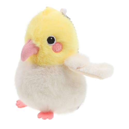 NOLITOY Papagei-Schlüsselanhänger süßer Plüsch Papagei Plüsch Vogel Stofftier Papagei Schlüsselanhänger Tier Schlüsselanhänger Tasche Charme für Handtaschen Papageienschlüsselkette von NOLITOY