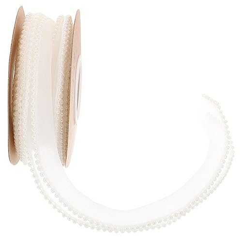 NOLITOY Perle Meerjungfrau seidenband ribbon Blumenstrauß-Accessoires-Band Geschenkband für Festivals bandfeile funkeln breit Bastelband für den täglichen Gebrauch Wickelband Plastik Weiß NOLITOY Perle Meerjungfrau seidenband ribbon Blumenstrauß-Accessoires-Band Geschenkband für Festivals bandfeile funkeln breit Bastelband für den täglichen Gebrauch Wickelband Plastik Weiß von NOLITOY