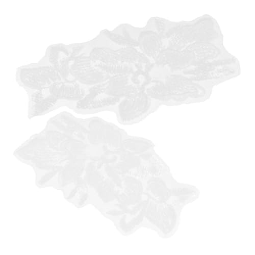 NOLITOY Perlenstickerei Blumen Applikationen Bestickte Patches zum Aufnähen Kompakte Langlebige Textilflicken zur Kleidung Reparatur und Dekoration Geeignet für Jacken Taschen Kleider von NOLITOY