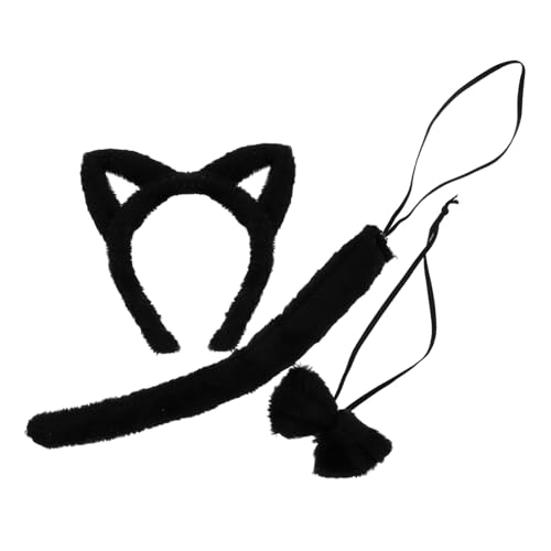 NOLITOY Plüsch Katzenohren Stirnband und Set Weiches Spa Haarband für Gesichtsreinigung Vielseitig für Cosplay Makeup Partys und Tägliche Anwendung Bequem und Schonend für Mädchen von NOLITOY