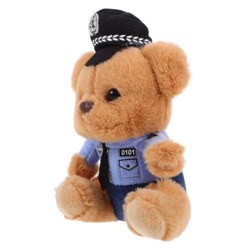 NOLITOY Polizeibär-anhänger Zum Aufhängen, Künstlicher Bär, Puppenanhänger, Ausgestopfter Bär, Schlüsselanhänger, Charms, Bärenform, Taschenaufhängung, Ornament, Taschenaufhänger, NOLITOY Polizeibär-anhänger Zum Aufhängen, Künstlicher Bär, Puppenanhänger, Ausgestopfter Bär, Schlüsselanhänger, Charms, Bärenform, Taschenaufhängung, Ornament, Taschenaufhänger, von NOLITOY