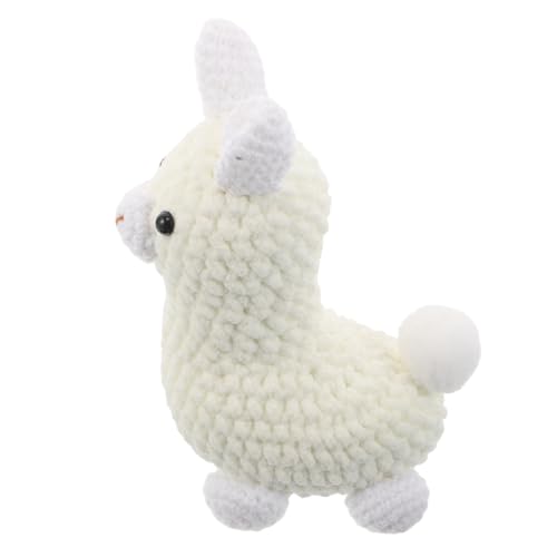 NOLITOY Puppenhäkelanhänger Schöner Alpaka -häkel Häkeln Alpaka -Puppe Stricker -anhänger Strickspielzeug Gestrickter Anhänger Eisstreifenlinie Beige NOLITOY Puppenhäkelanhänger Schöner Alpaka -häkel Häkeln Alpaka -Puppe Stricker -anhänger Strickspielzeug Gestrickter Anhänger Eisstreifenlinie Beige von NOLITOY