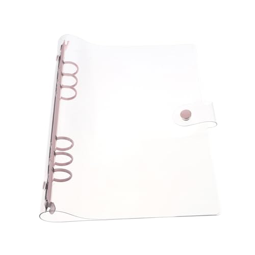 NOLITOY Ringbuch mit Transparentem Cover Ringe Loose Leaf Binder Leichtes Notizbuch für Studenten Handliches Ringbuch für Schule und Büro Rosa Softcover Organizer NOLITOY Ringbuch mit Transparentem Cover Ringe Loose Leaf Binder Leichtes Notizbuch für Studenten Handliches Ringbuch für Schule und Büro Rosa Softcover Organizer von NOLITOY